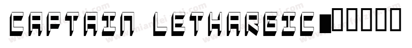 Captain Lethargic字体转换